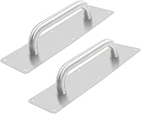 BTMB Stainless Steel Door Pull Handles Pack of 2 - Rust-Proof Commercial Door Plates 11.77" x 3.15" Easy Install