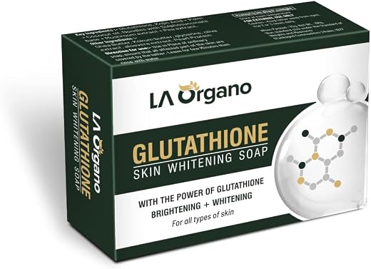 La Organo Glutathione Skin Whitening Soap For Brightening &amp; Whitening For All Skin Types, 100 G