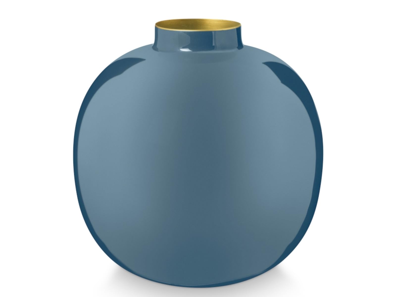 Pip Studio Metall Vase Hellblau 23cm