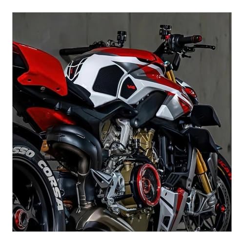 Dngjuen Réservoir D'essence Autocollant Décoratif pour Street pour Fighter V4 pour Panigale V4 V4S Protection Pad – vue 5