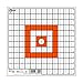 Allen Company Ez-Aim 12 inch x 12 inch Paper Grid Target, 12 Targets per Pack, Orange