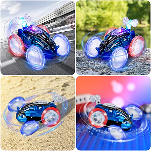Afqjf Remote Control Car, Rc Cars, 2.4Ghz Electric Rc Stunt Car With Sound & Light, Drift Stunt Car, 360° Rotating Vehicles With Led Headlights, Rc Crawler Car Toy For 3 4 5 6 7 8-12 Year Old Kids #TOP4