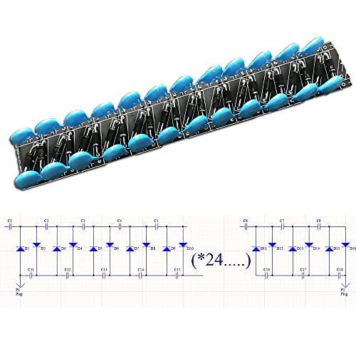 SaiDian 1Pcs High Voltage Multiplier 60000V 24 Times Rectifier Voltage Doubler Circuit Board2