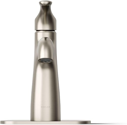Miniatura 9 de Kohler 27389-4-BN Simplice - Grifo para lavabo de baño con una sola manija, 1.2 gpm, níquel cepillado vibrante Vibrant Brushed Nickel,Mate