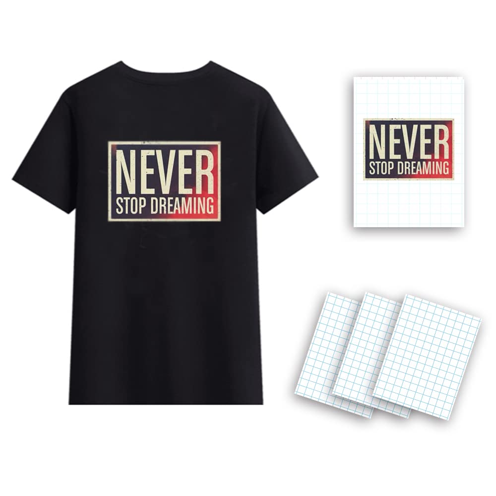 Amazon.com: Heat Transfer Paper 20 Sheets A4 Dark Transfer Paper Printable  Paper Inkjet Printer Paper for T-Shirts Dark Fabrics : Arts, Crafts & Sewing