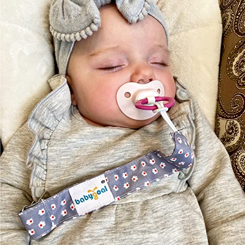 Babygoal 6PS21 Floral Pacifier Clips thumb #1