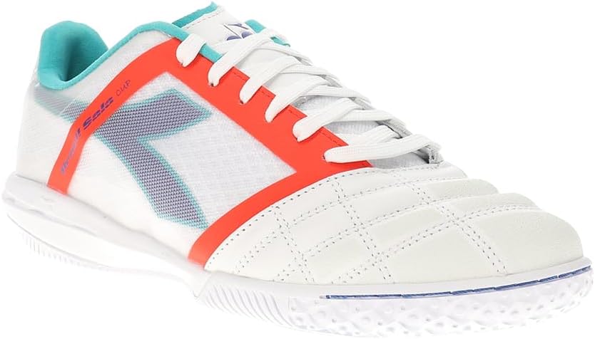 Diadora Brasil Sala Cup Men's Indoor Soccer Shoes - Soft Leather Interior, Breathable Mesh Exterior, Optimum Grip for Futsal