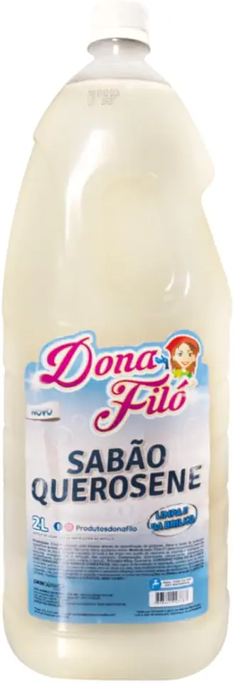 Dona Filo Sabão com Querosene, 2L, Concentrado, Ação Repelente
