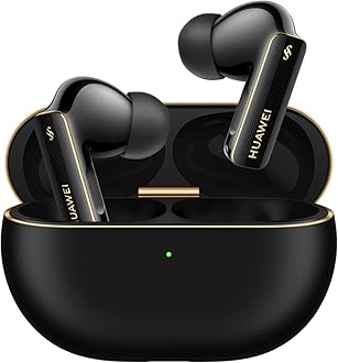 HUAWEI FreeBuds Pro 4 Wireless Earphones, In-Ear Earphones, High Resolution Compatible, Dynamic ANC3.0, IP54, Dustproof, Splashproof, 33 Hours Music Playback, Wireless Charging, Black