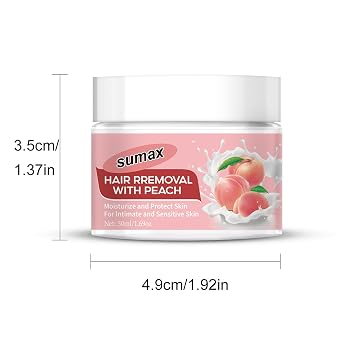 SUMAX Hair Removal Cream for Women and Men 50G Travel Size Depilatory Cream Painless Hair Removal Cream Fast and Effective Body Hair Removal Cream for Bikini, Arms, Legs, Underarm Hair Removal