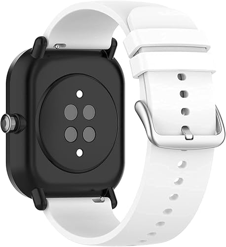 Miniatura 4 de ECSEM - Correas de repuesto compatibles con CanMixs Smart Watch, correa de silicona transpirable de 0.787 pulgadas, correas ajustables de liberación