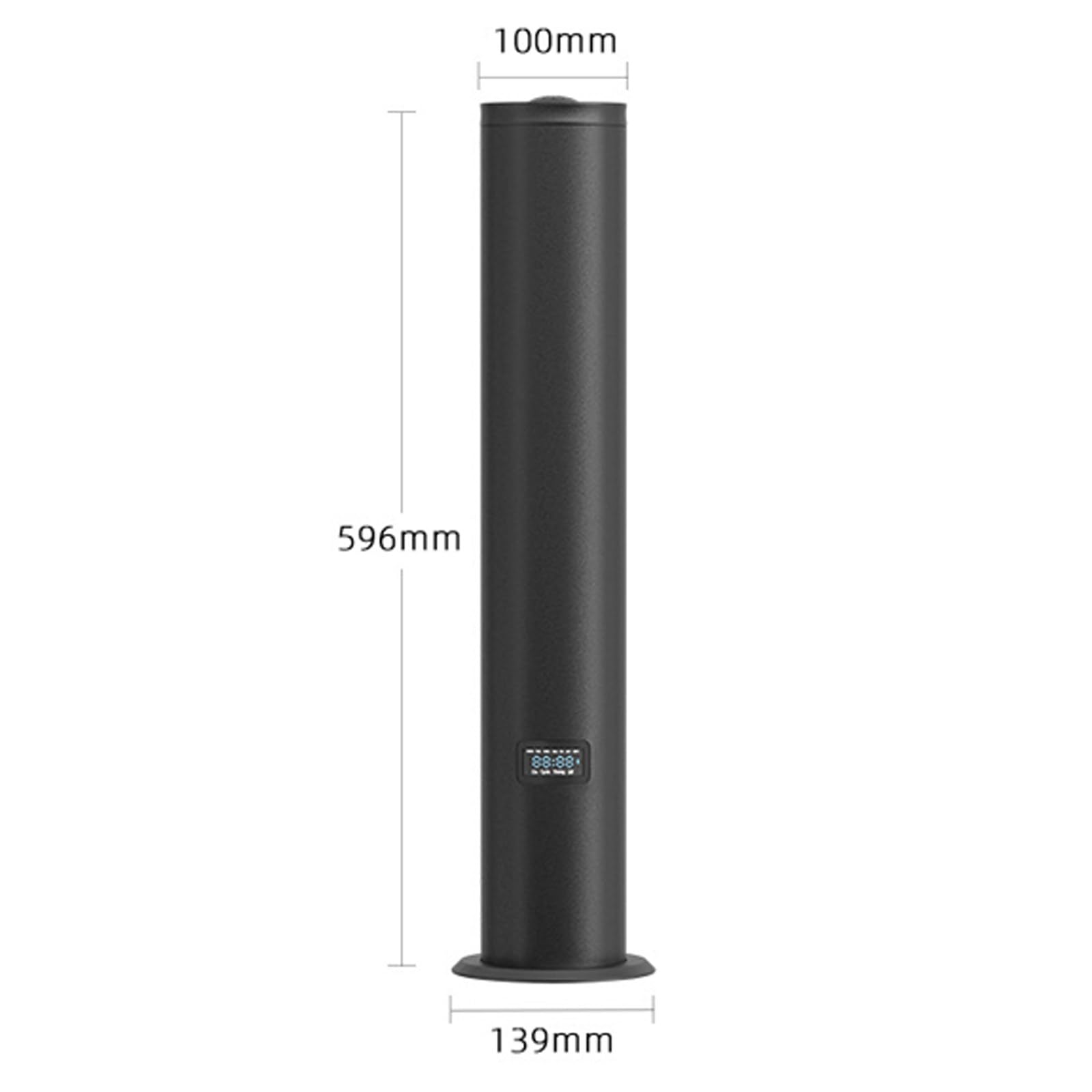 Bezwodny dyfuzor podłogowy o powierzchni 1500 stóp kwadratowych ze sterowaniem za pomocą aplikacji Bluetooth, do dużych pomieszczeń/biur, dyfuzor zapachowy o pojemności 500 ml w domu (Silver)