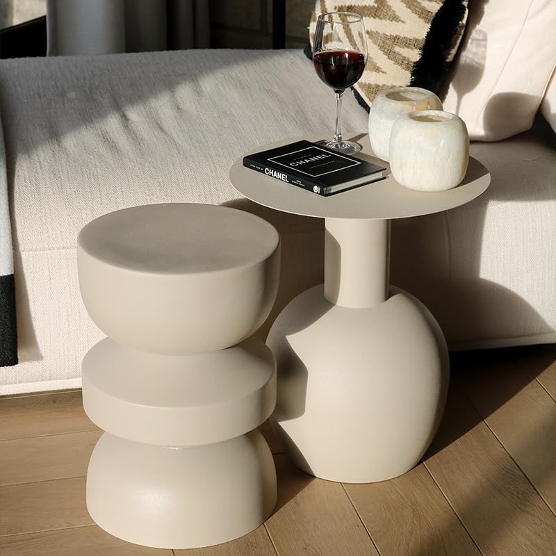 Kick Collection Table D'appoint Jon - Beige - Moderne Et De Haute