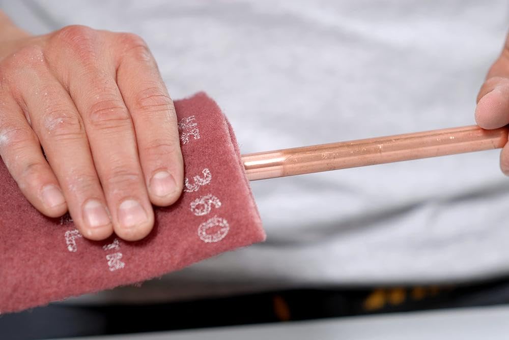 Mirka Mirlon Total 25 pz Vello abrasivo VeryFine Grana 360 Tamponi abrasivi, vello abrasivo per la levigatura, l'eliminazione della ruggine, la carteggiatura,metallo, plastica