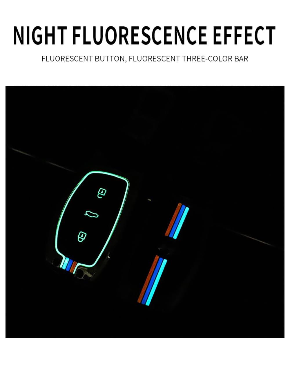 KUNIO Custodia per chiavi adatta per Hyundai i30 i10 Kona