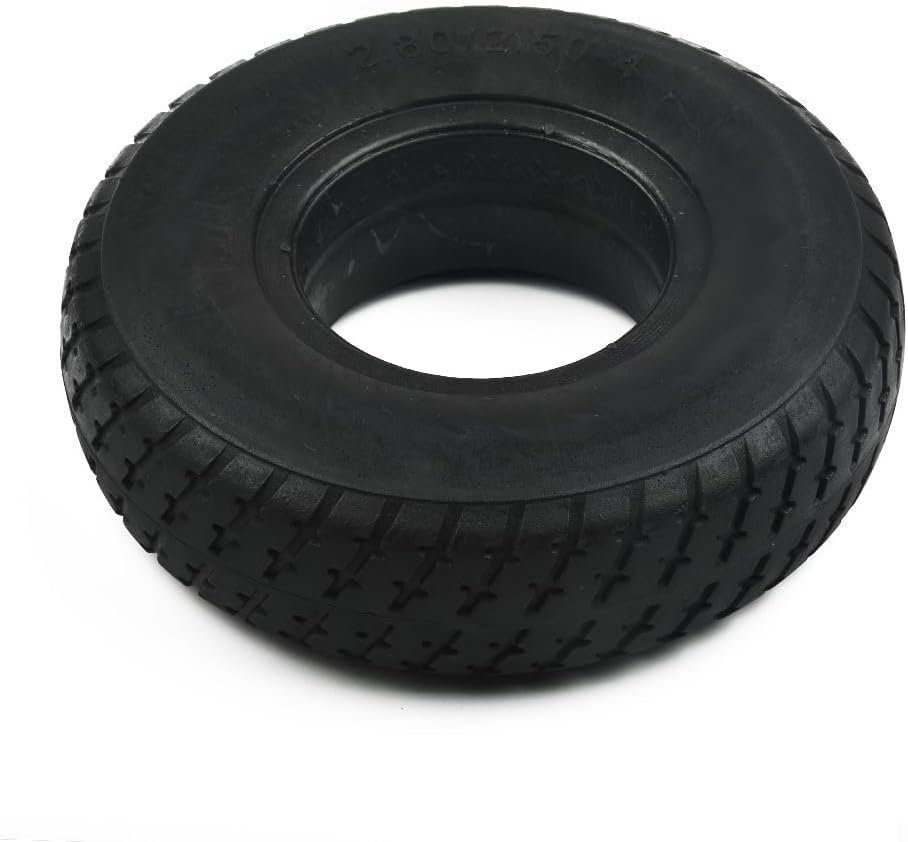 9 Inch 2.80/2.50-4 Explosion-Proof Solid Tire - Non-Slip Wear-Resistant Rubber, Maintenance-Free and Puncture-Proof, Scooter Non-Inflatable Replacement