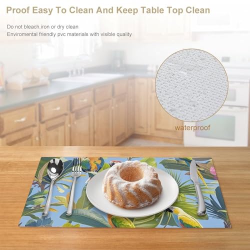 Sets de table tropicaux antidérapants et lavables pour protéger votre table - 5
