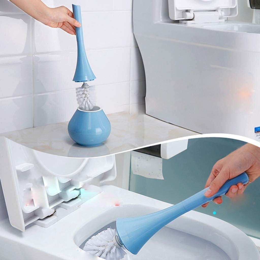 Brosse de toilette ménagère poignée longue douce et kit de nettoyage vert