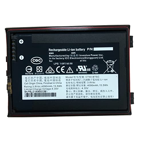 CT50-BTSC 4090mAh 15.5wh 3.8v��? �o�b�e���[For Dolphin CT50 4G/LTE �C�������p�̓d�r