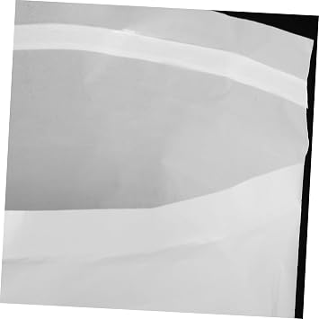 100pcs Stick-on Car Trash Bags with Adhesive Strip, White PE
