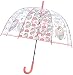 Unicornio Paraguas Transparente con Forma de Cúpula y Función Antiviento. Paraguas Vogue Burbuja Infantil, Paraguas Originales Largo, Niño and Niña