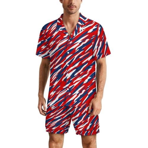 Pyjama boutonné manches courtes homme LAIUE doux et léger
