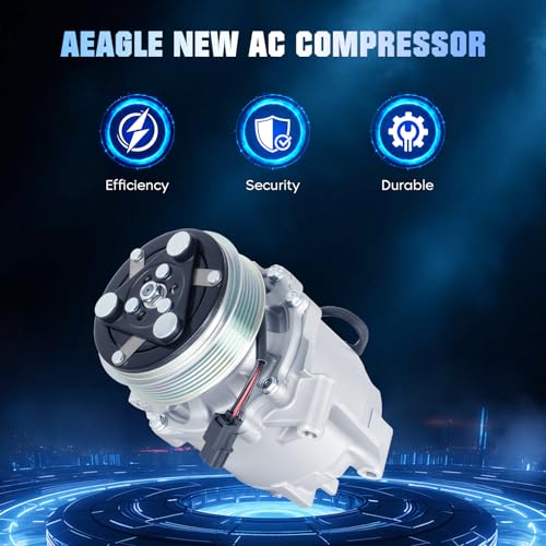 Image of Air Conditioning Compressor and A /C Clutch for Acura ILX Base 2.0L 2013 2014 2015, Honda Civic 1.8L 2012 2013 2014 2015, 16003527-101 102 103 104, 38810R1AA01