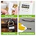 Phomemo A30 P15 Label Maker Tape, Gold on Black Tape, Strong Adhesion Sticker Self-Adhesive Standard Label Tape, Indoor/Outdoor Use, 14mm x 30mm (0.55 x 1.18 Inch) 200 Labels/Roll, 2-Roll