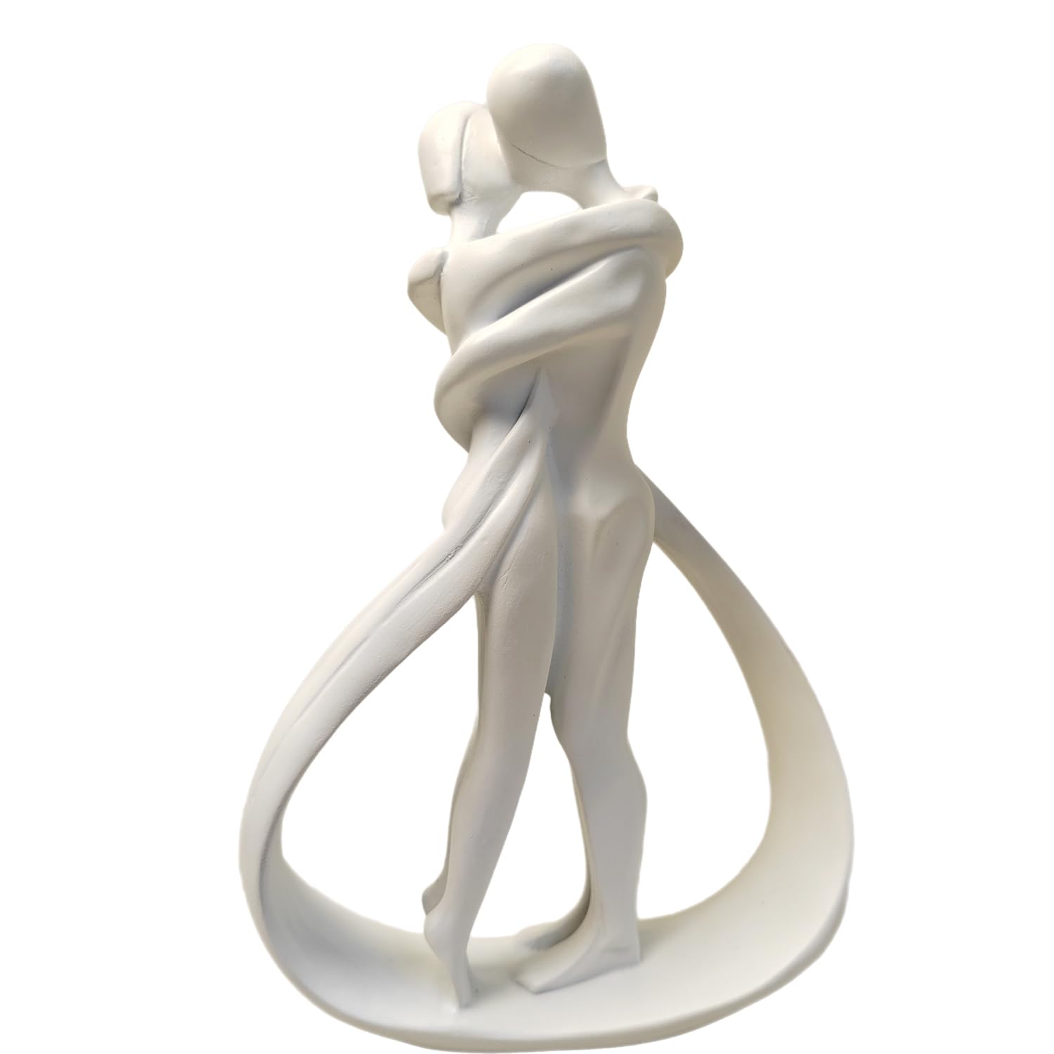 Sponsored Ad – Couple Hugging Statue, Decorative Figures, Living Room, Modern Abstract Art Sculptures, Office Decorations, Polyresin, Gift (White)