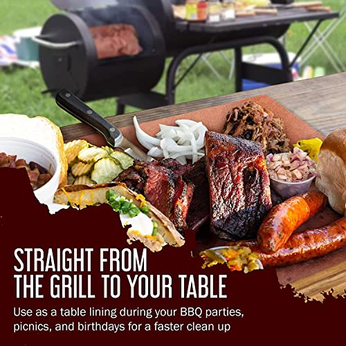 Pink Butcher Paper Roll - 24 Inch By 175 Foot Roll Of Food Grade Peach Butcher Paper For Smoking Meat - Unbleached, Unwaxed And Uncoated Kraft Paper Roll - Made In The Usa #TOP4