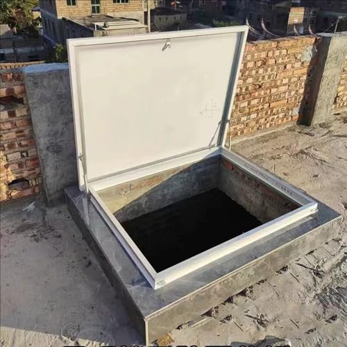 Basement Window Well Covers, Strong Load-Bearing Capacity Skylight Lid for Sloped & Flat Roof, Roof Skylight Covers for Blackout/Waterproof(45x45cm/17.7x17.7inch)