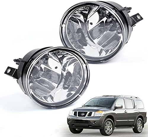 Faróis de neblina PIT66 para Nissan Titan 2004–2015 e Nissan Armada 2005–2007 – Par