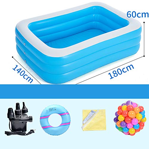 T-XYD Piscina Engrosamiento del bebé Super niños Adultos Familia Jugar Piscinas Gran Piscina de Bolas Marinas con Juguetes de Agua,D