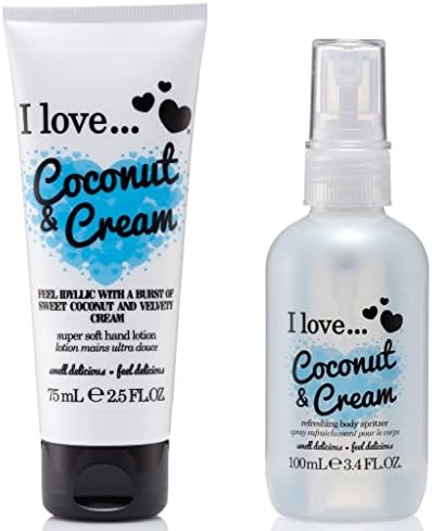 I Love… Coconut & Cream Body Spritzer 100ml & Hand Lotion 75ml Duo