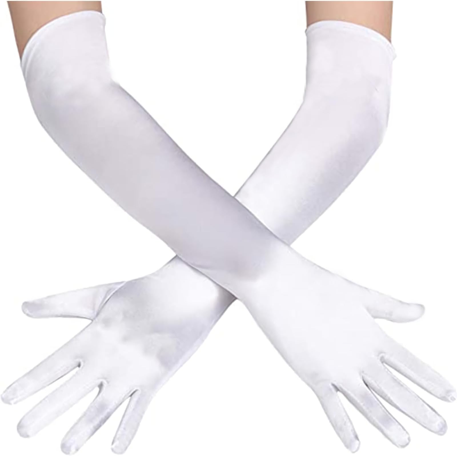 Long Opera Gloves for for Women 1920s Tea Party, Wedding, Cosplay, Bridgerton Costume Dress