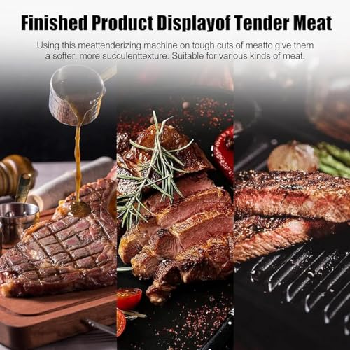 Elektrischer Fleischklopfer, Edelstahl, robuste Steak-Würfelmaschine für Rind, Truthahn, Huhn, Schweinefleisch