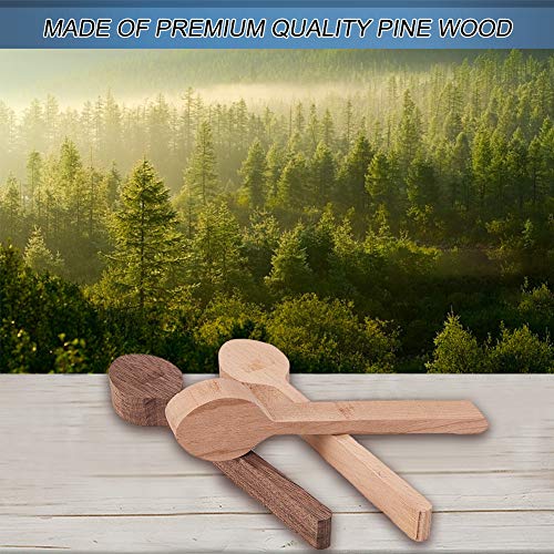 Gorgecraft 3Pcs Wood Carving Spoon Blank Kit Beech And Walnut Cherry Wood Spoon Wooden Unfinished Spoons For Craft Whittler Starter Carving #TOP5