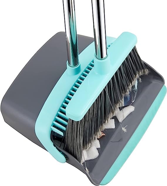 Whixant Broom and Dustpan Set, Dust Pan and Broom Combo for Floor Cleaning Dustpan with Teeth for Home Kitchen Lobby Upright Standing Dustpan and Broom Set - Multicolor (B0CRVPRL4V) Amazon Price History, Amazon Price Tracker