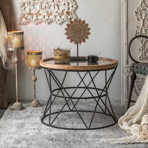 Table basse légère de luxe en bois massif pour sublimer les petits salons