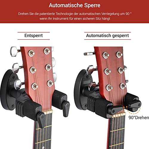 Support mural pour guitare murale avec verrouillage automatique, support mural pour guitare acoustique, guitare… - Les Beatles, Paul McCartney, John Lennon, RIngo Starr, George Harrison Support mural pour guitare murale avec verrouillage automatique, support mural pour guitare acoustique, guitare… – Image 5