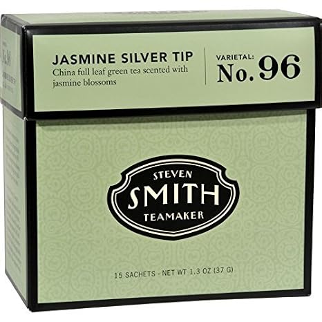 Smith Teamaker Jasmine Silver Tip Green Tea (6x15 Bag) ( Value Bulk Multi-pack)