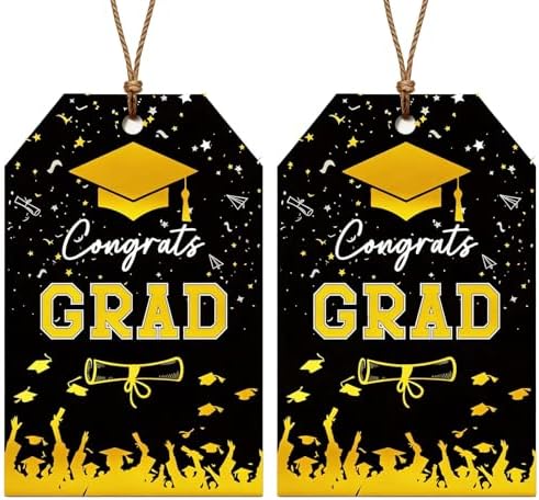 Amazon.com: Graduation Gift Tags 2026, 50PCS Gold Foil Congrats Grad ...