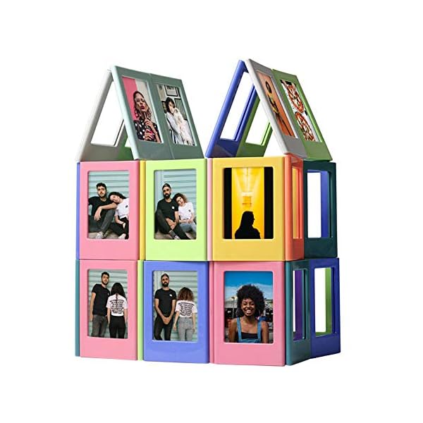 ENJOY-UNIQUE Mini-Bilderrahmen, magnetisch, bunt, 7,6 cm, für Fujifilm Instax Mini 8/8+, Mini 9, Fotoalbum… – Bild 3