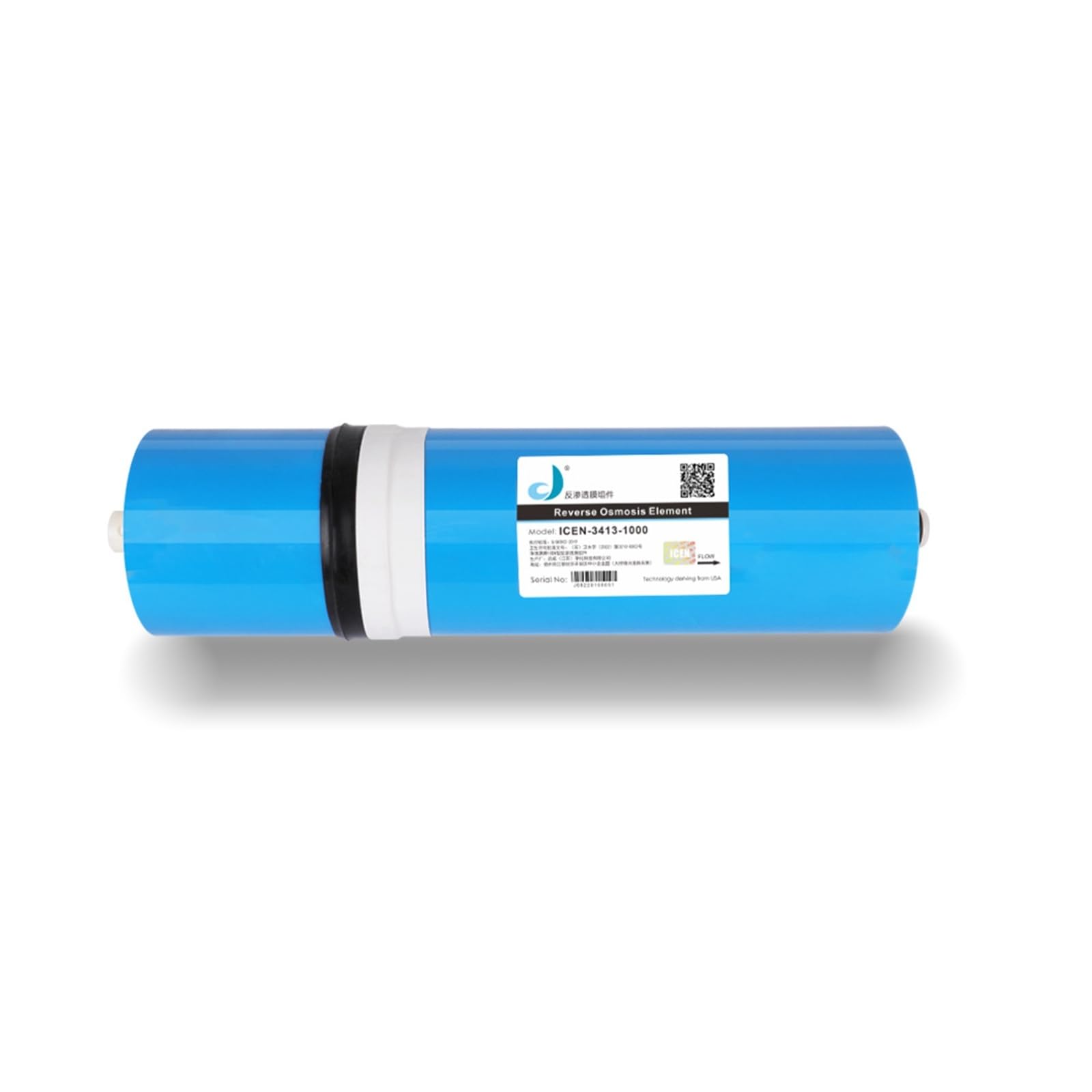 Membrana de ósmosis inversa 3413 de 1000 g con tasa de desalinización del 96% for filtro purificador de agua Debajo del fregadero
