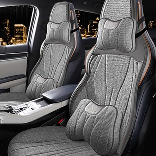 新型5席 シートカバー【に適用ホンダ N-ONE N-VAN N-WGN NSX NSX-R S-MX S2000 S660 Z アクティトラック】車 クッション 座布団 車用 汎用 座席カバー 麻素材 吸汗性 通気性 滑り止め シートクッション 汚れ防止