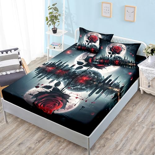 Bed Sheets Rosa Gris Oscuro Colchon 150 Microfibra Cubre Funda Colchon 150x200 Transpirable Sabana Bajera Lavable Juego de Cama 30cm Profundidad Mattress Protector