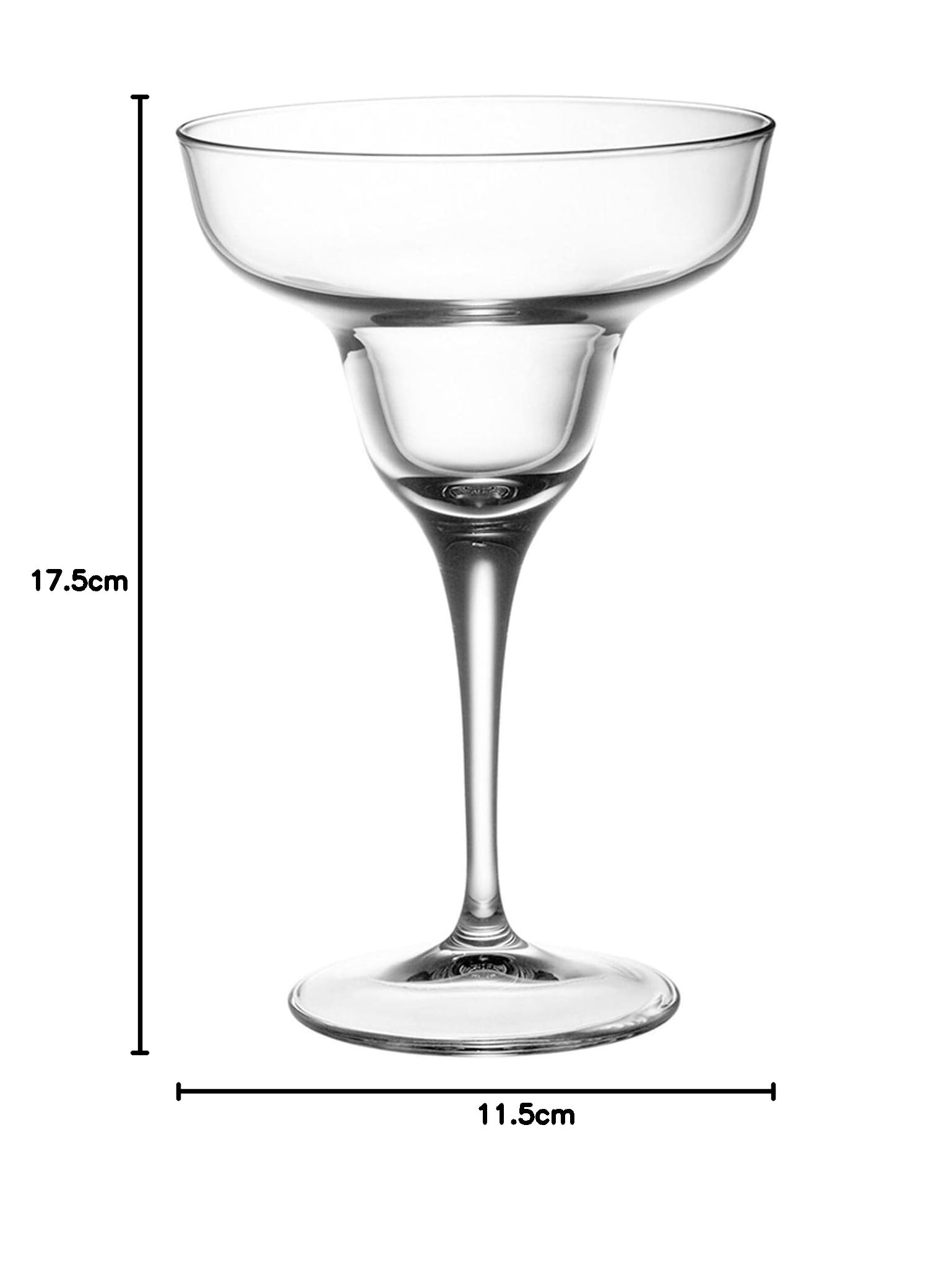Bormioli Rocco Ypsilon Vetri di Cocktail Margarita Glass Set - 330ml - Confezione da 12