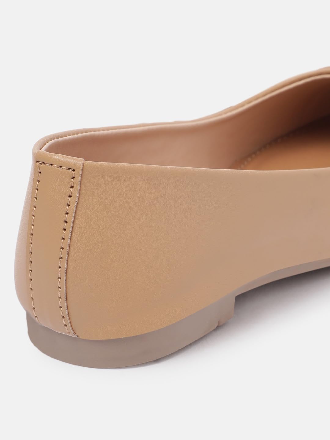 Marc Loire Women's Slip-On Flat Ballerina Shoes for Casual Wear, Party and Formal Occasions (Beige, UK Footwear Size System, Adult, Women, Numeric, Medium, 6) 4