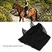 Estink Horse Fly Mask with Ears Horse Face Mask with Ears Horse Mesh Fly Mask Protection 60% Proof Breathable Stretchable for All Horses Arab Cob (Black)