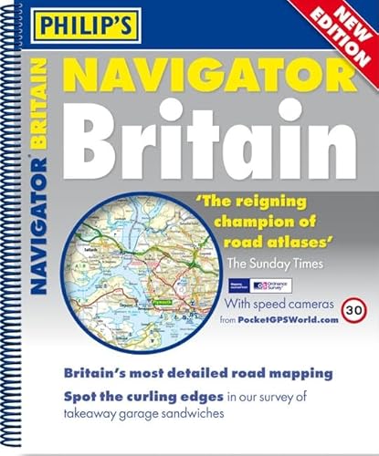 Philip S Navigator Britain (Mainland Atlas With Route Planner Maps And Local Maps) (Mainland Atlases)